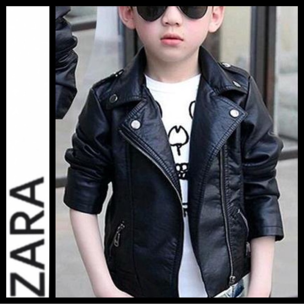 NWOT Zara Black Vegan Leather Jacket